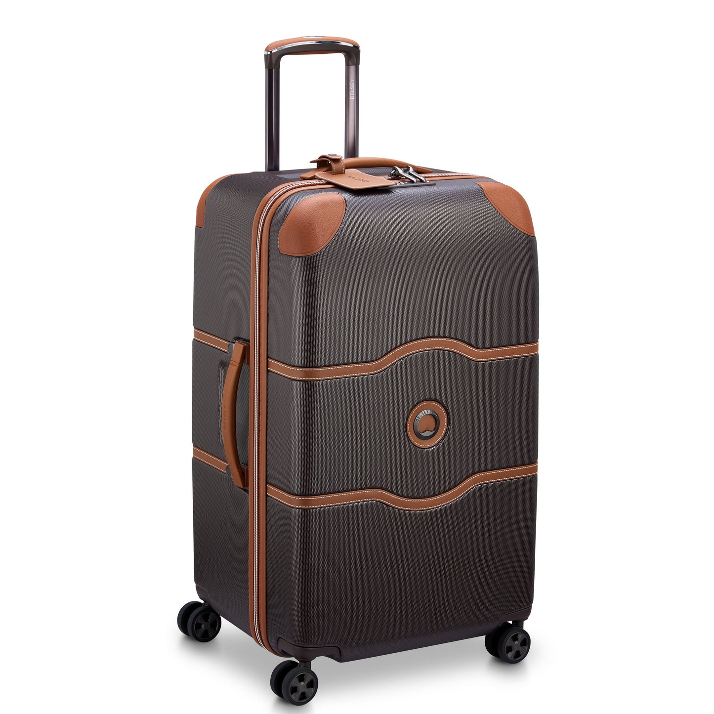 Delsey Paris Chatelet Air 2.0 75cm Hardcase Trunk 4 Double Wheel Check-In Luggage Trolley Brown - 00167681806