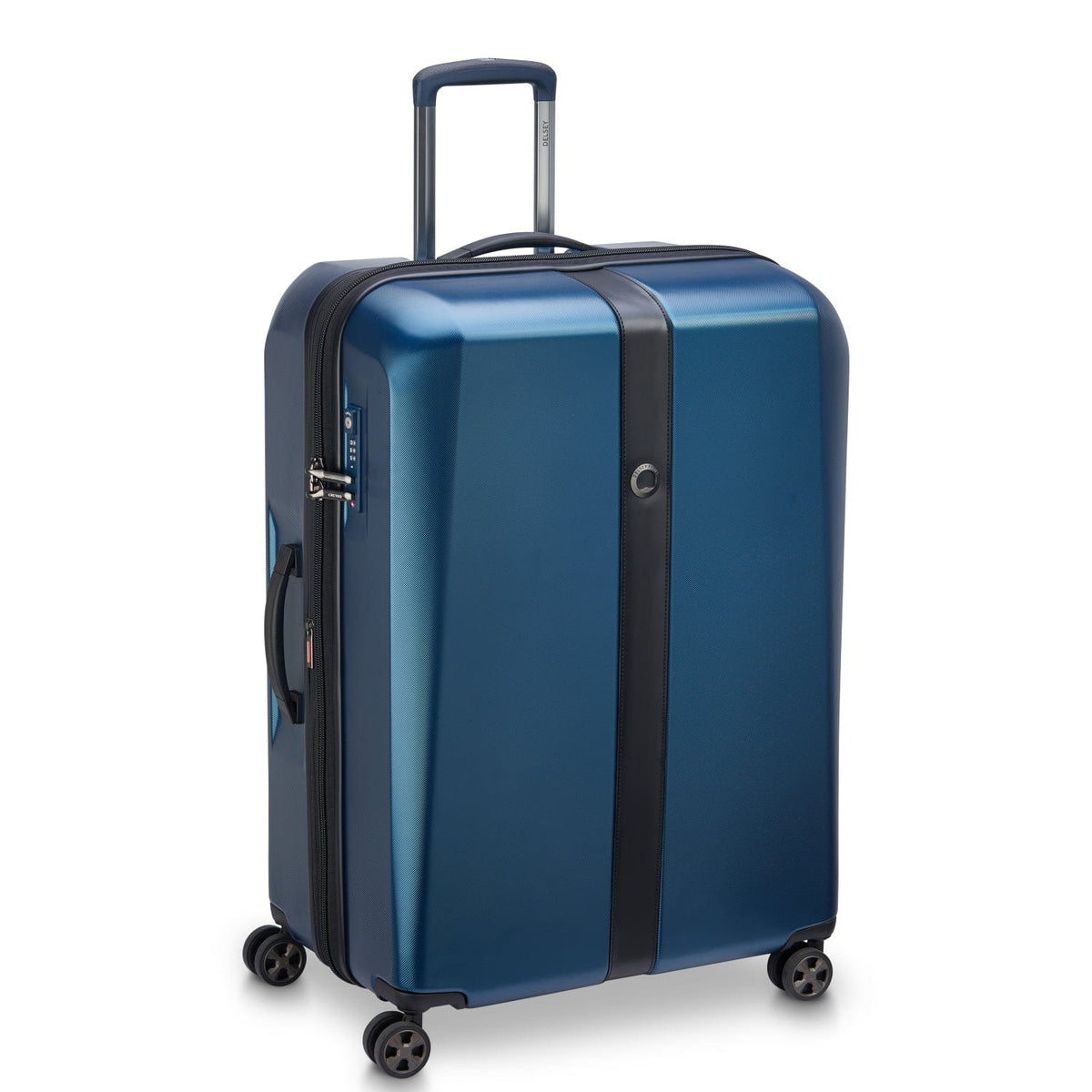 Delsey Paris Promenade Hard 2.0 82Cm Hardcase 4 Double Wheel Expandable Check-In Luggage Trolley Blue - 00208881902