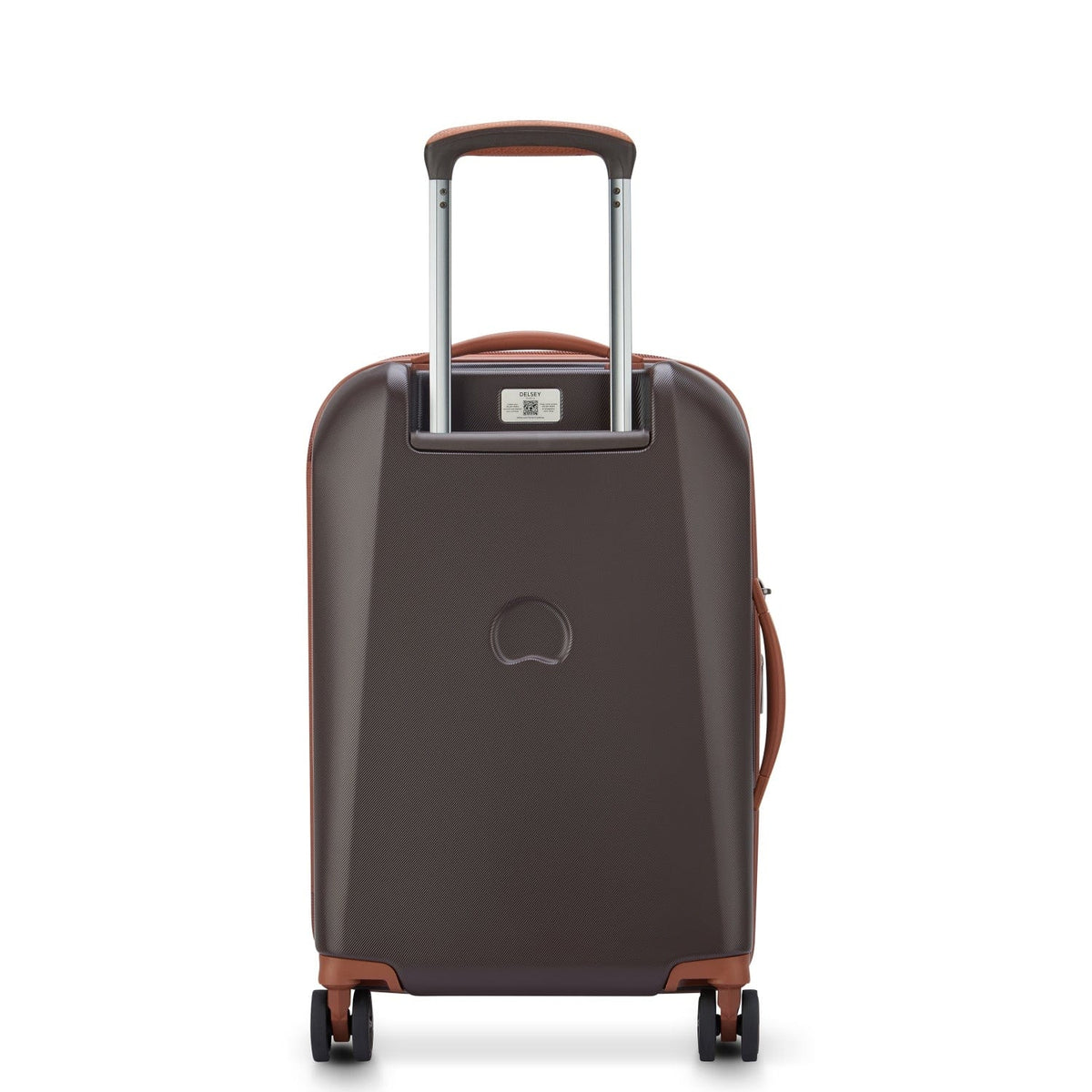Delsey Paris Promenade Hard 2.0 55Cm Hardcase 4 Double Wheel Expandable Cabin Luggage Trolley Chocolate - 00208880106