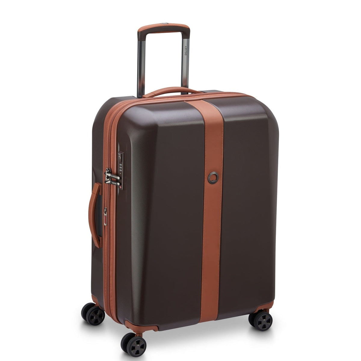 Delsey Paris Promenade Hard 2.0 70Cm Hardcase 4 Double Wheel Expandable Check-In Luggage Trolley Chocolate - 00208881906