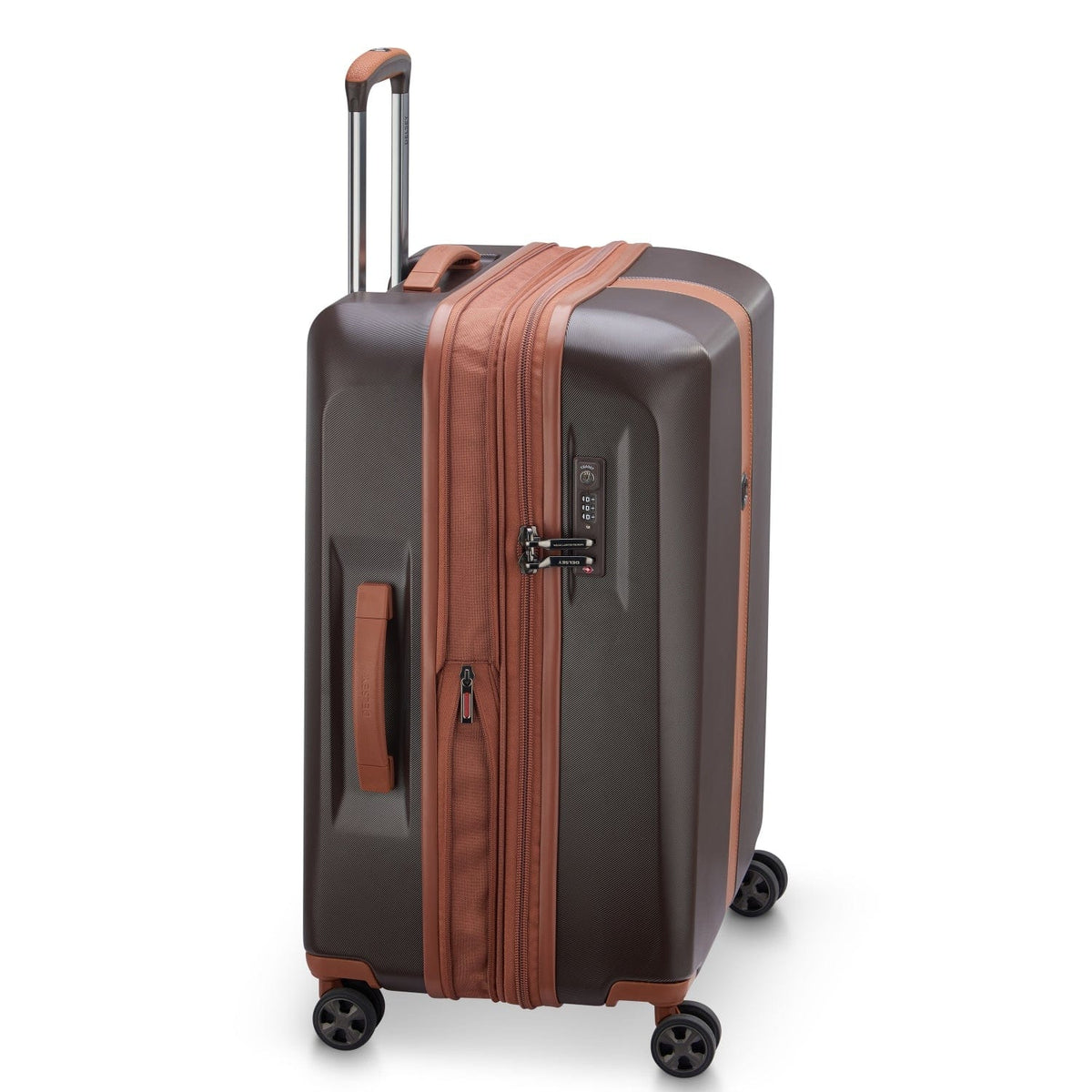 Delsey Paris Promenade Hard 2.0 70Cm Hardcase 4 Double Wheel Expandable Check-In Luggage Trolley Chocolate - 00208881906