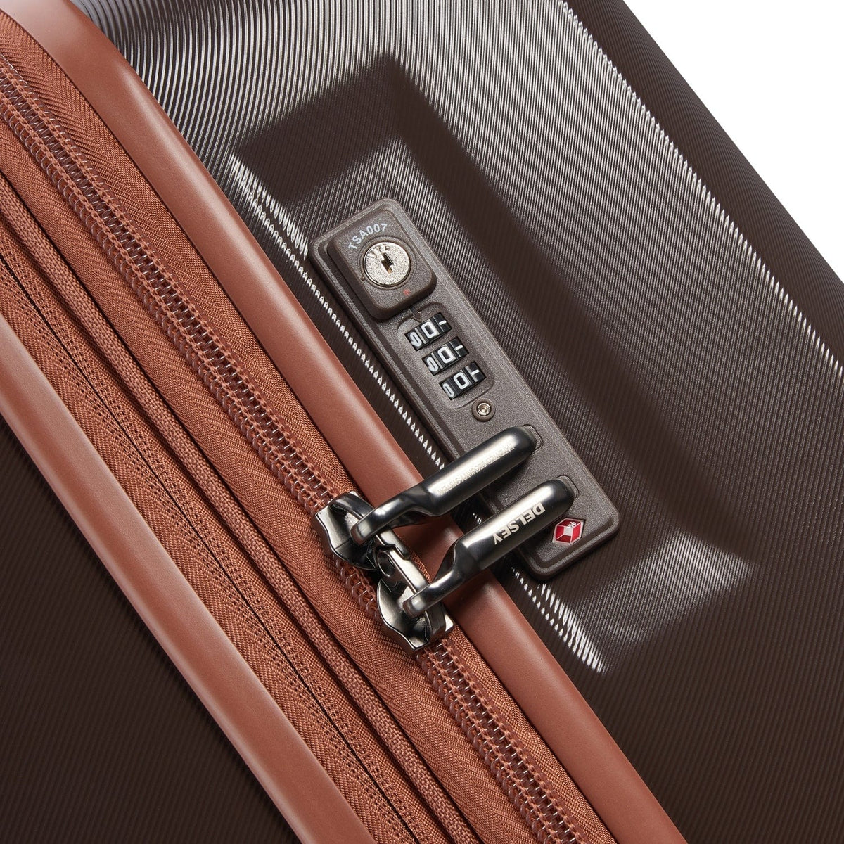 Delsey Paris Promenade Hard 2.0 82Cm Hardcase 4 Double Wheel Expandable Check-In Luggage Trolley Chocolate - 00208883106