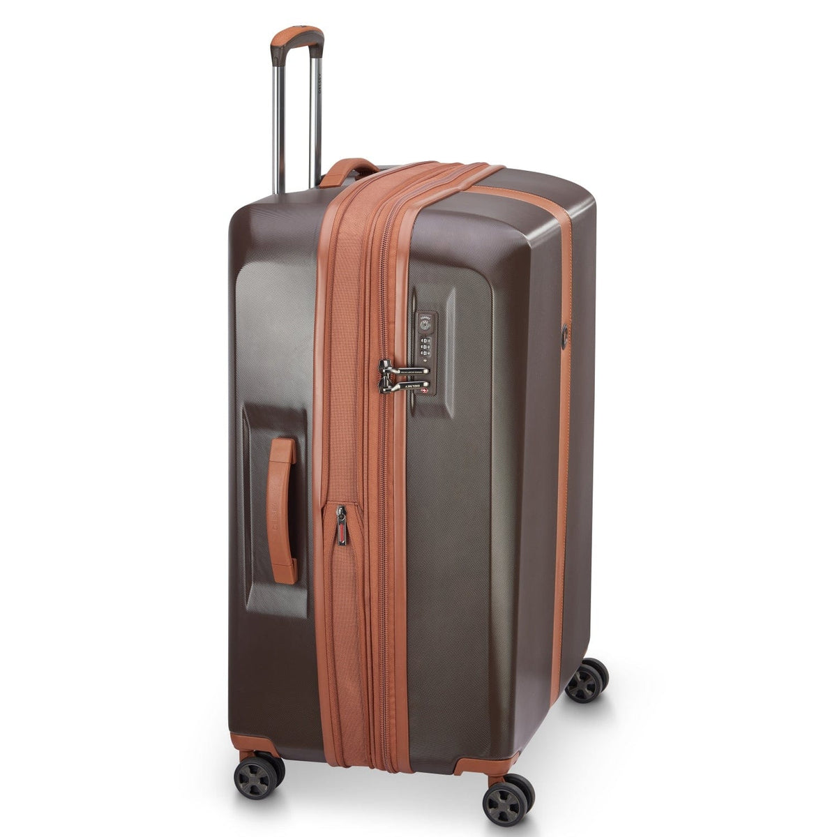 Delsey Paris Promenade Hard 2.0 82Cm Hardcase 4 Double Wheel Expandable Check-In Luggage Trolley Chocolate - 00208883106