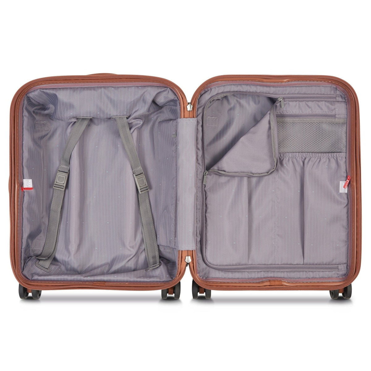 Delsey Paris Promenade Hard 2.0 55Cm Hardcase 4 Double Wheel Expandable Cabin Luggage Trolley Silver - 00208880111
