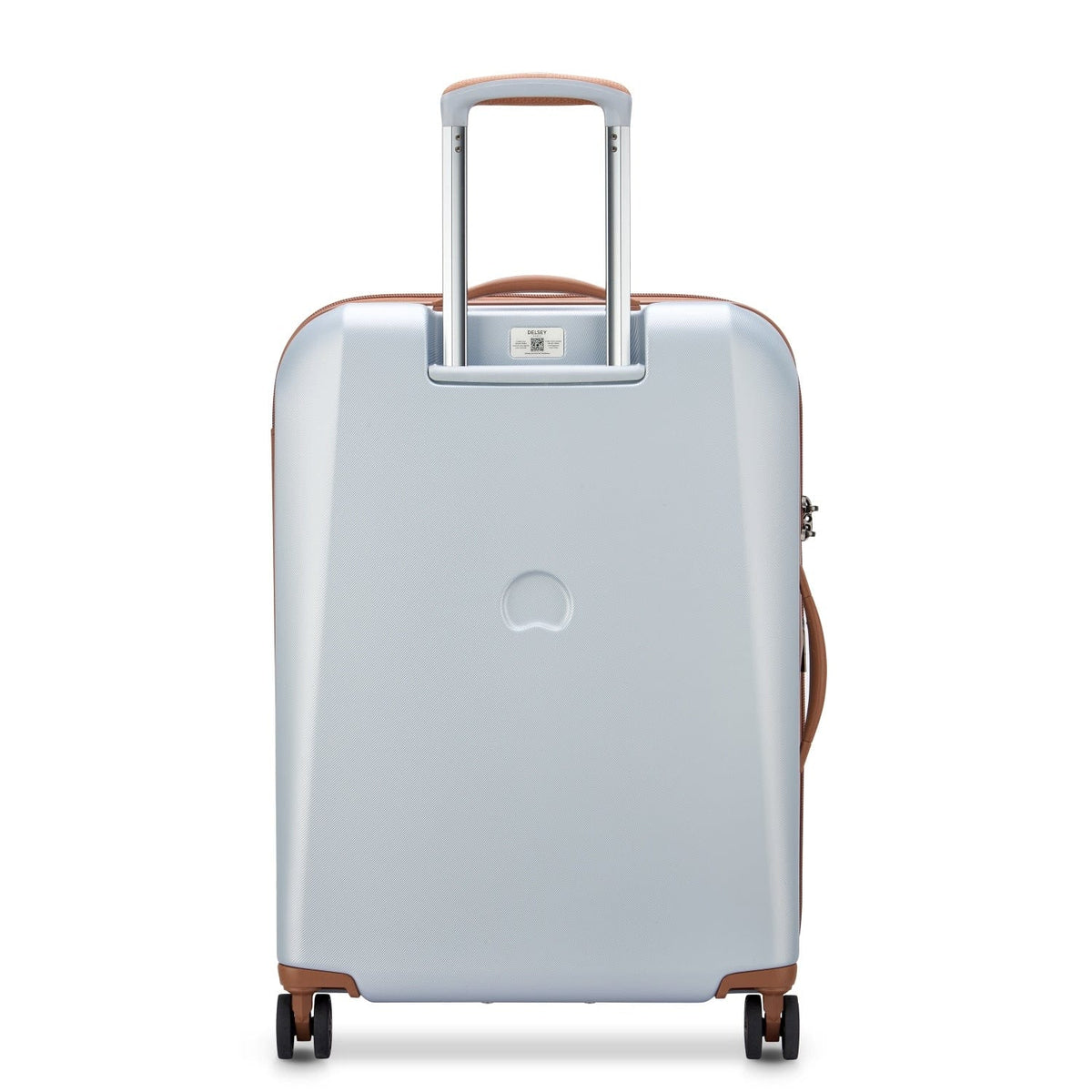 Delsey Paris Promenade Hard 2.0 55Cm Hardcase 4 Double Wheel Expandable Cabin Luggage Trolley Silver - 00208880111