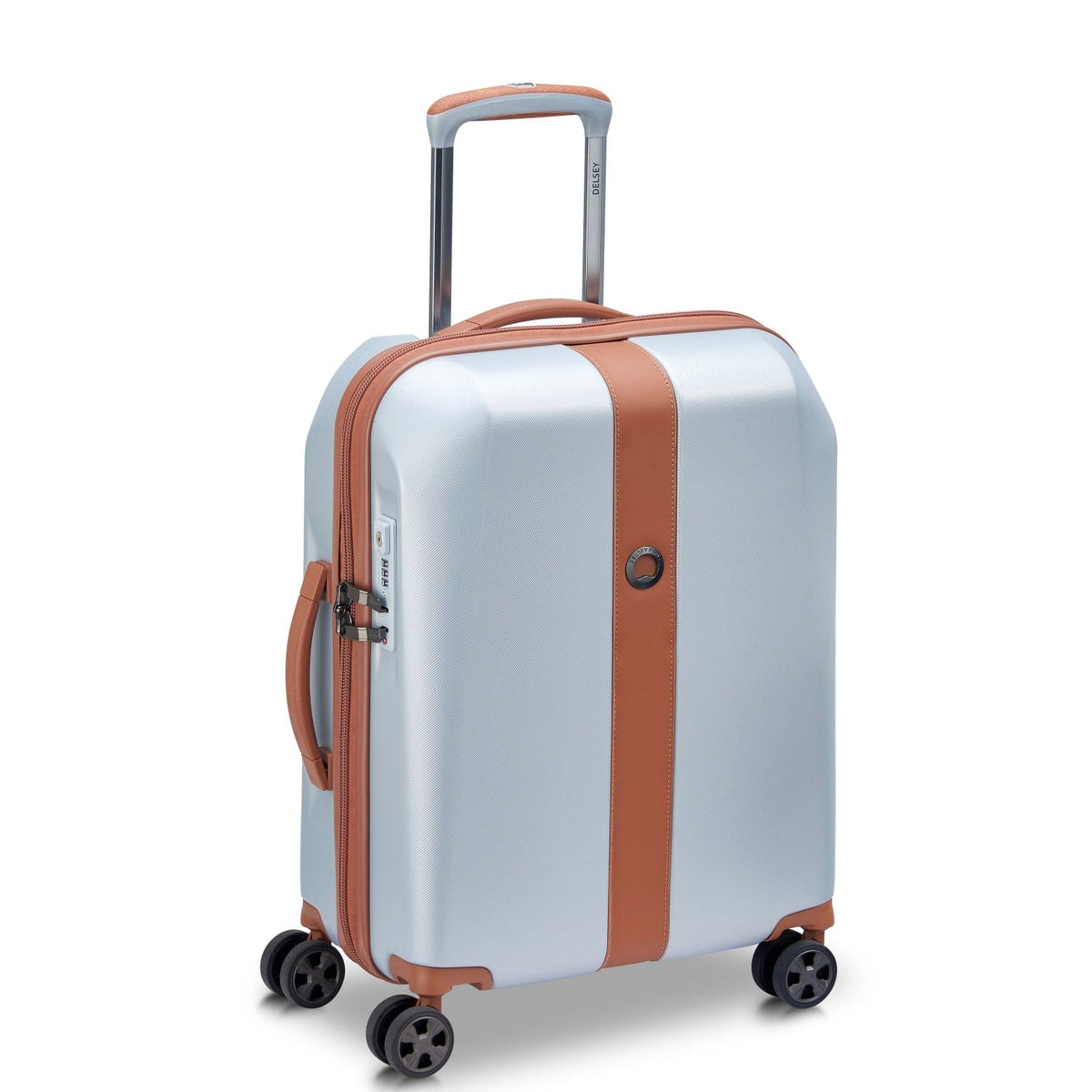 Delsey Paris Promenade Hard 2.0 70Cm Hardcase 4 Double Wheel Expandable Check-In Luggage Trolley Silver - 00208881911