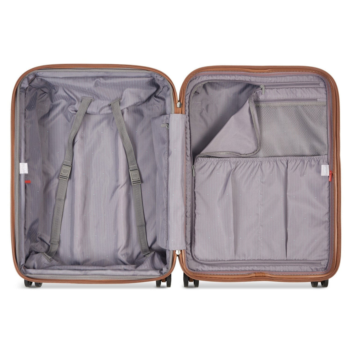 Delsey Paris Promenade Hard 2.0 82Cm Hardcase 4 Double Wheel Expandable Check-In Luggage Trolley Silver - 00208883111