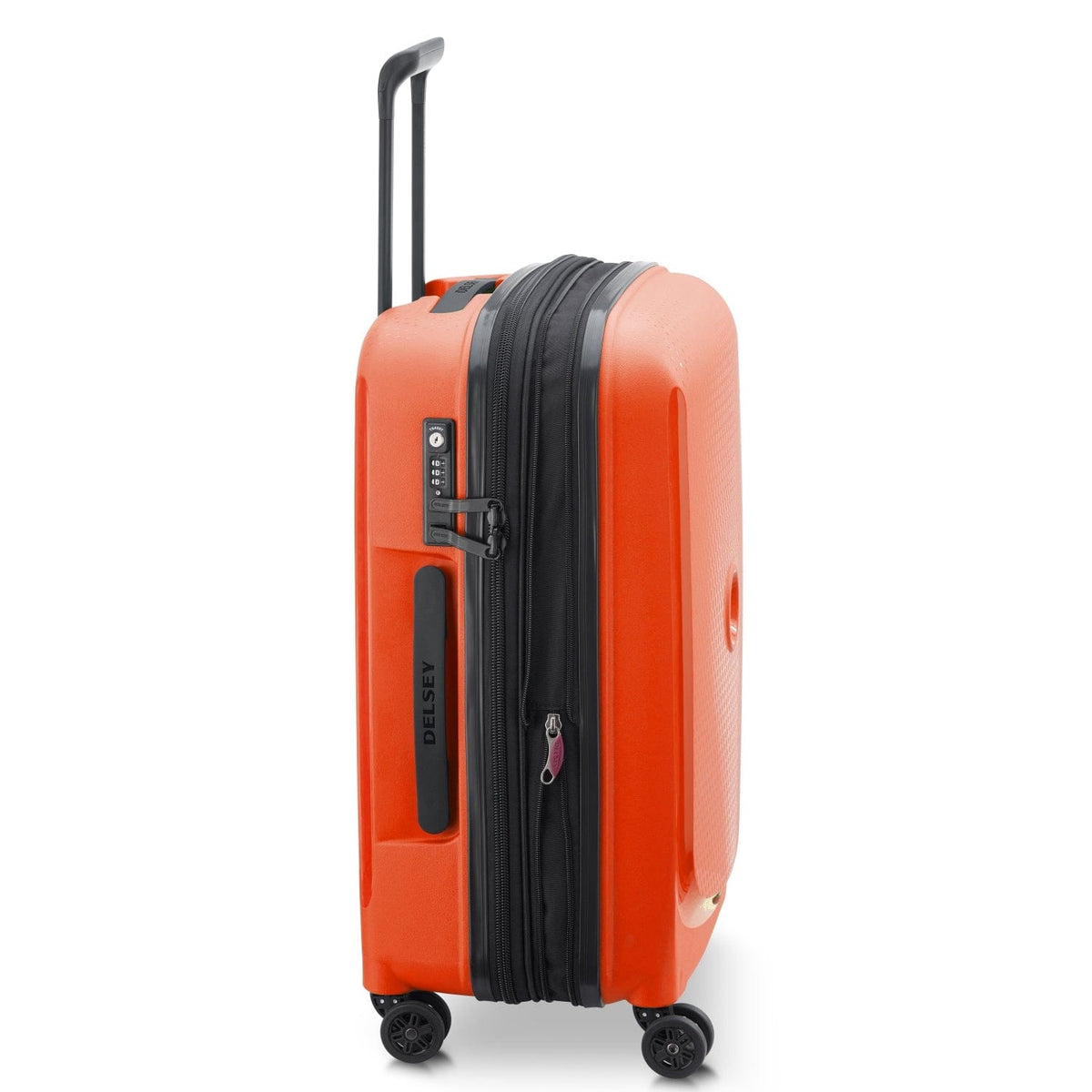 Delsey Paris Belmont Plus 61Cm Hardcase 4 Double Wheel Expandable Cabin Luggage Trolley Raspberry - 00386180519