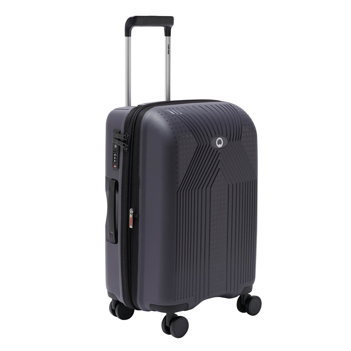 Delsey Paris Ordener 2.0 55cm Hardcase 4 Double Wheel Expandable Cabin Luggage Trolley Anthracite - 00384680101E9
