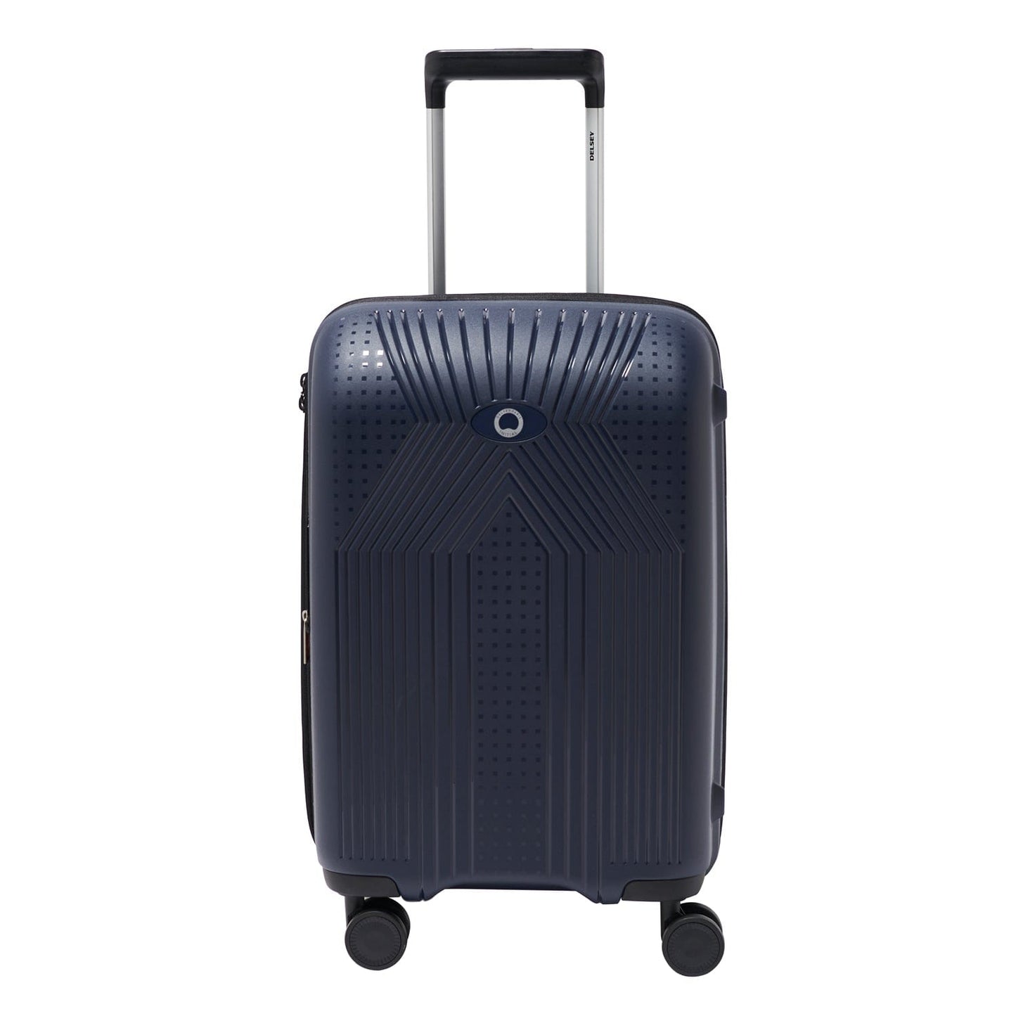 Delsey Ordener 2.0 55cm Hardcase 4 Double Wheel Expandable Cabin Luggage Trolley Blue - 00384680102E9