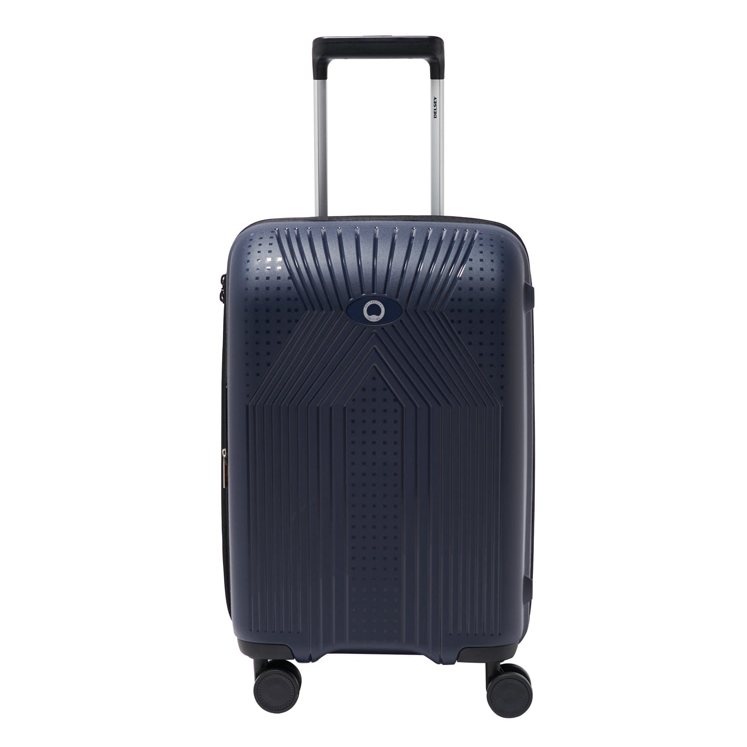 Delsey Ordener 2.0 55cm Hardcase 4 Double Wheel Expandable Cabin Luggage Trolley Blue - 00384680102E9