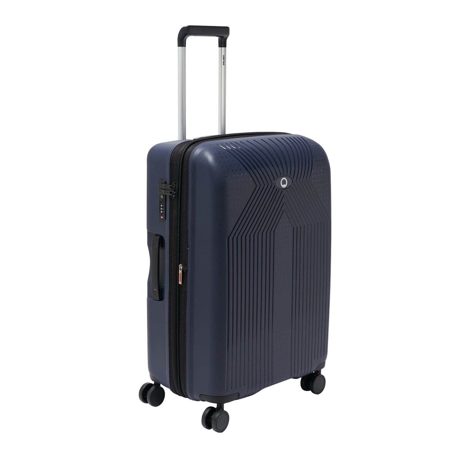 Delsey Paris Ordener 2.0 66cm Hardcase 4 Double Wheel Expandable Check-In Luggage Trolley Blue - 00384681002E9