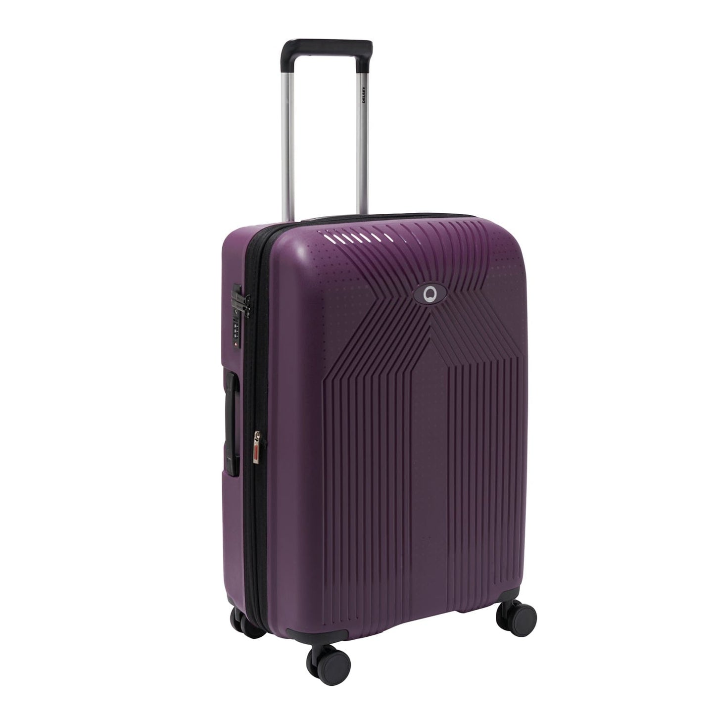 Delsey Paris Ordener 2.0 66cm Hardcase 4 Double Wheel Expandable Check-In Luggage Trolley Purple - 00384681008E9