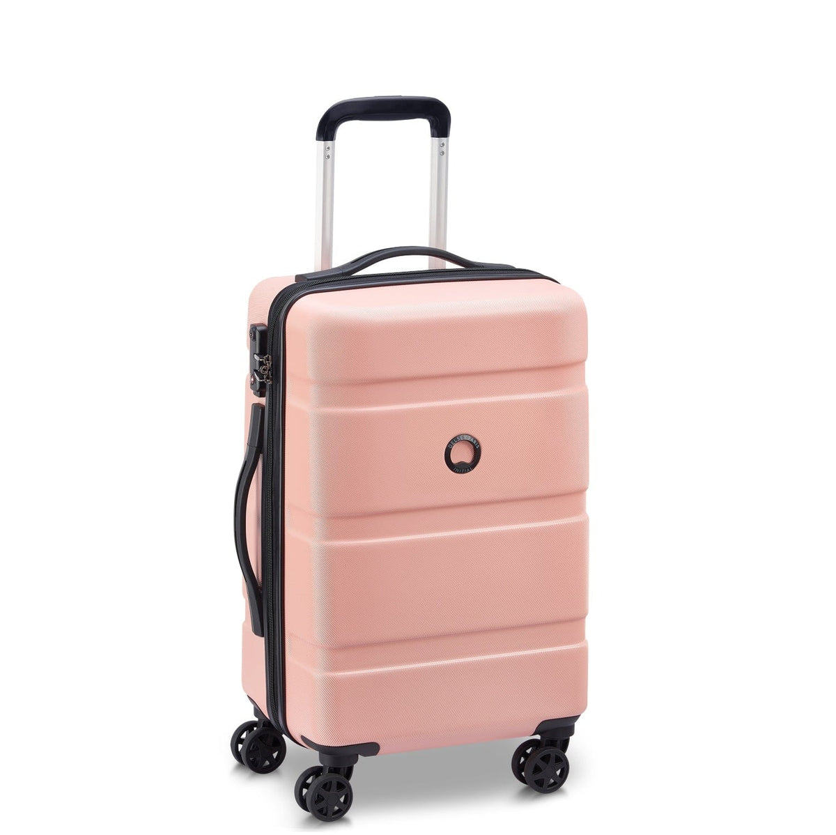 Delsey Paris Airship 2.0 2Piece Set 55+77Cm 4 Double Wheel Cabin & Check-In Luggage Trolley Pink - 3219110519389