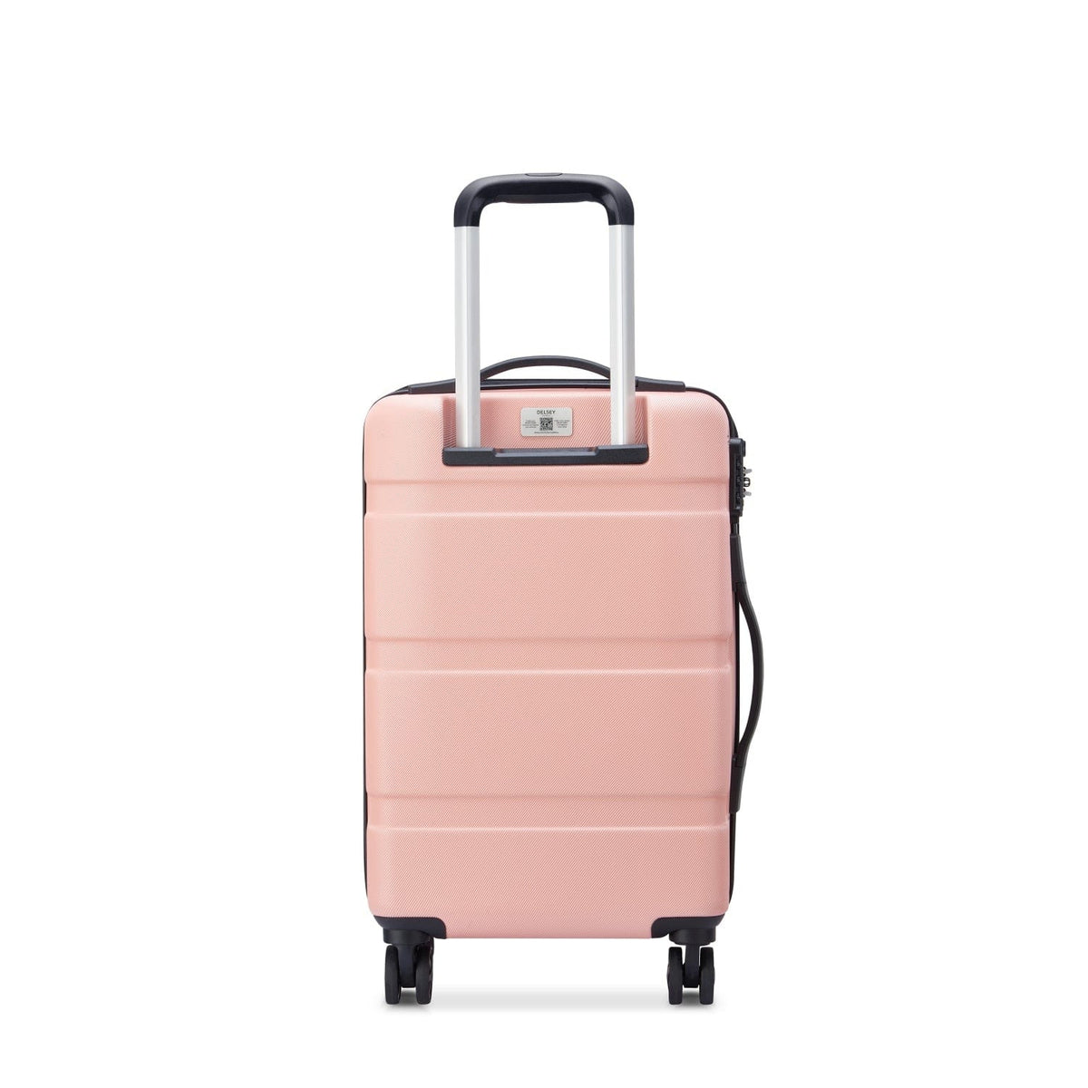 Delsey Paris Airship 2.0 2Piece Set 55+77Cm 4 Double Wheel Cabin & Check-In Luggage Trolley Pink - 3219110519389