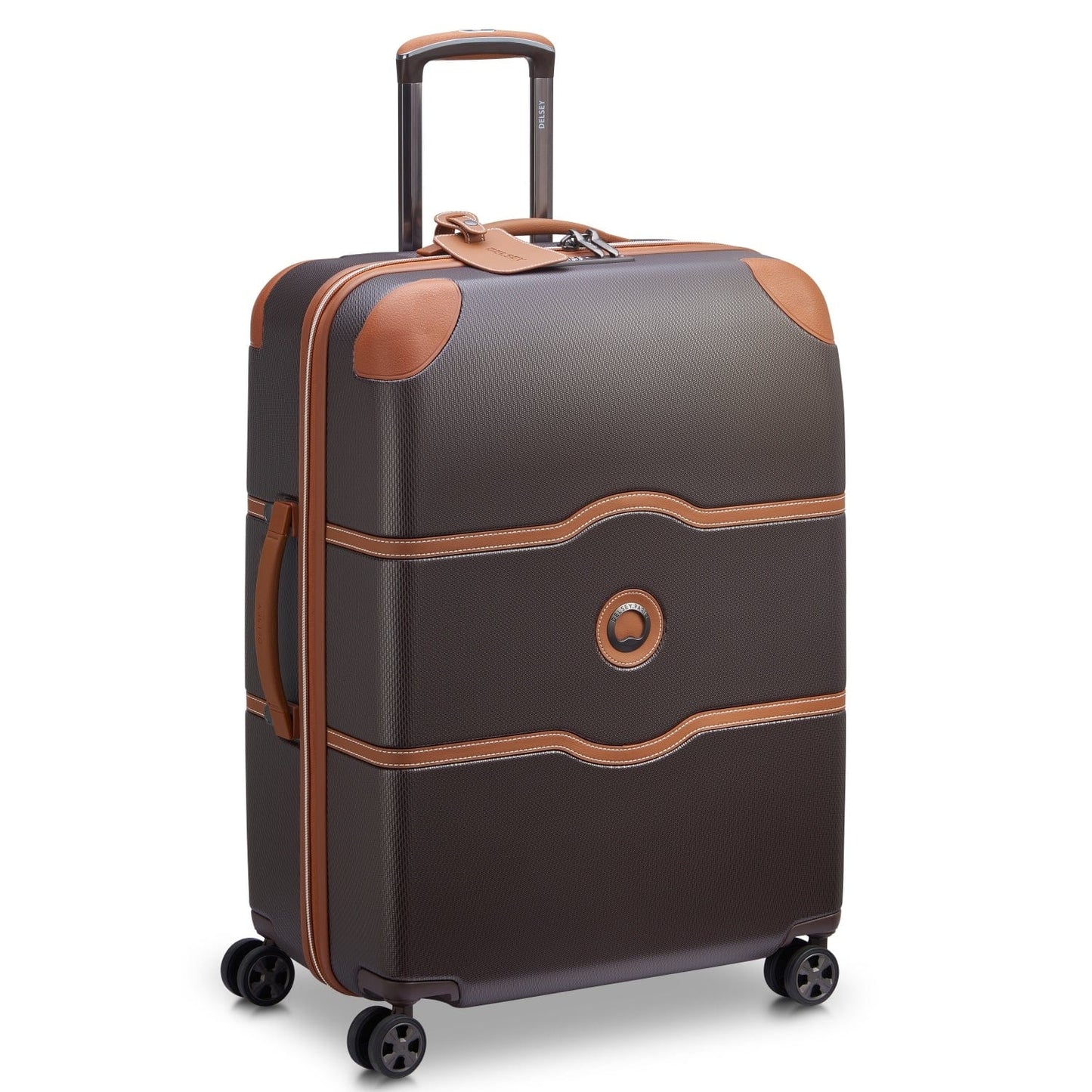 Delsey Paris Chatelet Air 2.0 70cm Hardcase 4 Double Wheel Check-In Luggage Trolley Brown - 00167681906