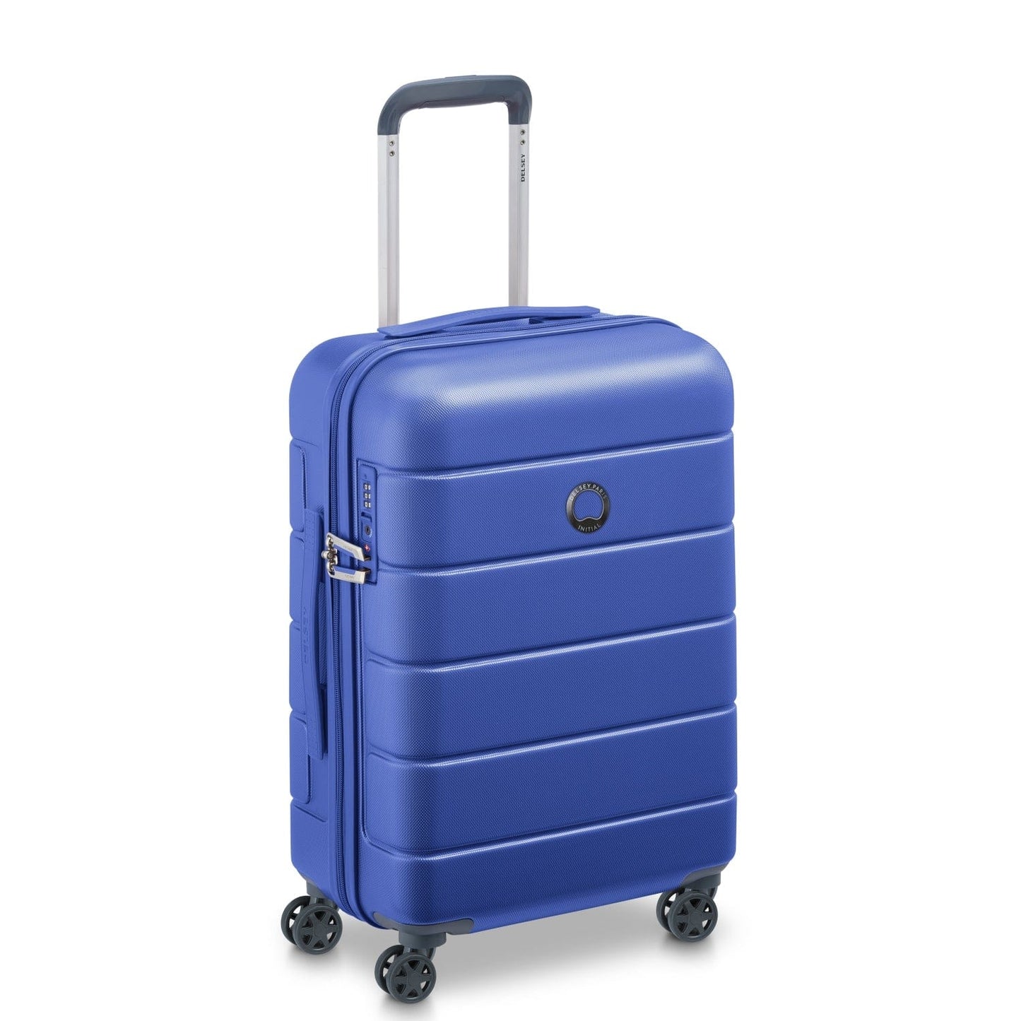 Delsey Lagos 55cm Hardcase 4 Double Wheel Cabin Luggage Trolley Case Deep Blue - 00387080122W9