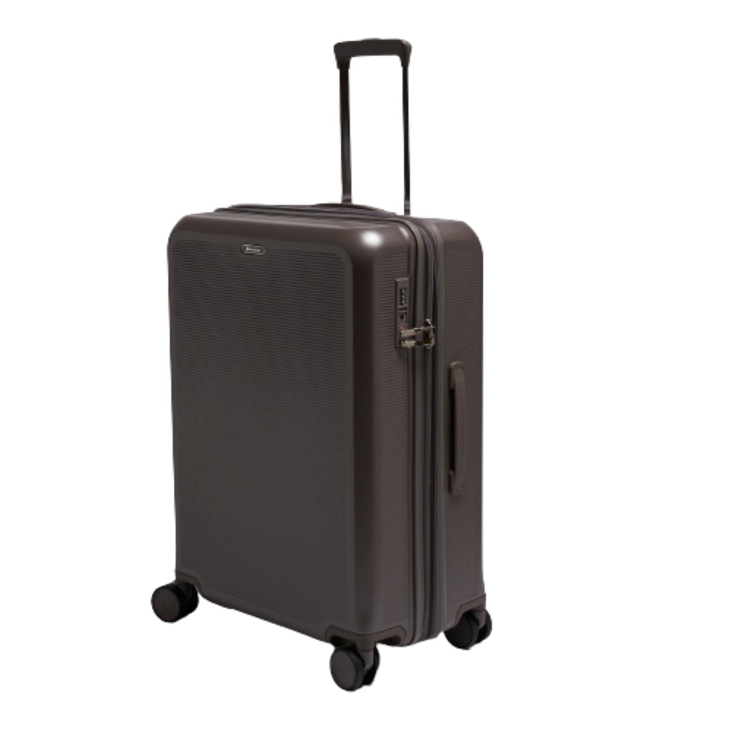 Echolac Sense 56+67+78cm Hardcase Expandable 4 Double Wheel 3 Piece Luggage Trolley Set Brown - CTH0023S -3PC SET BROWN