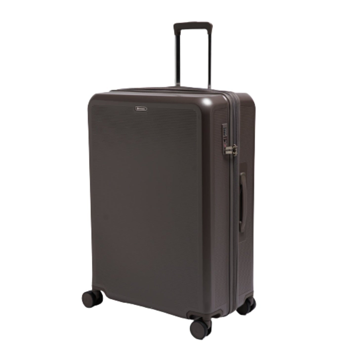 Echolac Sense 56+67+78cm Hardcase Expandable 4 Double Wheel 3 Piece Luggage Trolley Set Brown - CTH0023S -3PC SET BROWN
