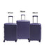 Echolac Sense 56+67+78cm Hardcase Expandable 4 Double Wheel 3 Piece Luggage Trolley Set Purple - CTH0023S -3PC SET PURPLE