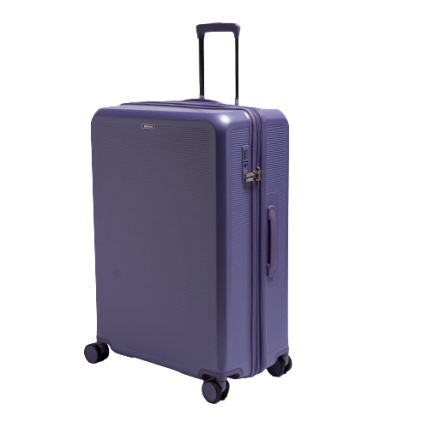 Echolac Sense 56+67+78cm Hardcase Expandable 4 Double Wheel 3 Piece Luggage Trolley Set Purple - CTH0023S -3PC SET PURPLE