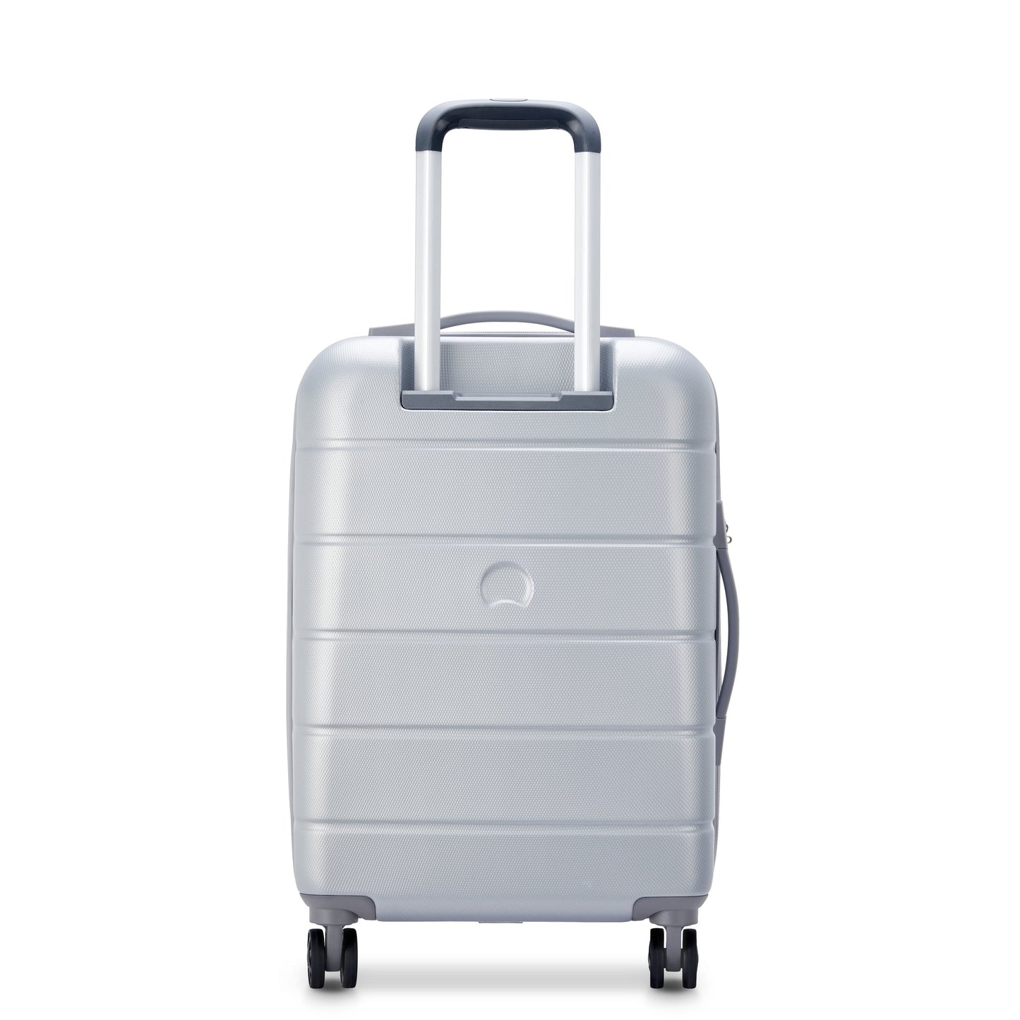 Delsey Paris Lagos 55cm Hardcase Expandable 4 Double Wheel Cabin Luggage Trolley Case Silver - 00387080111W9
