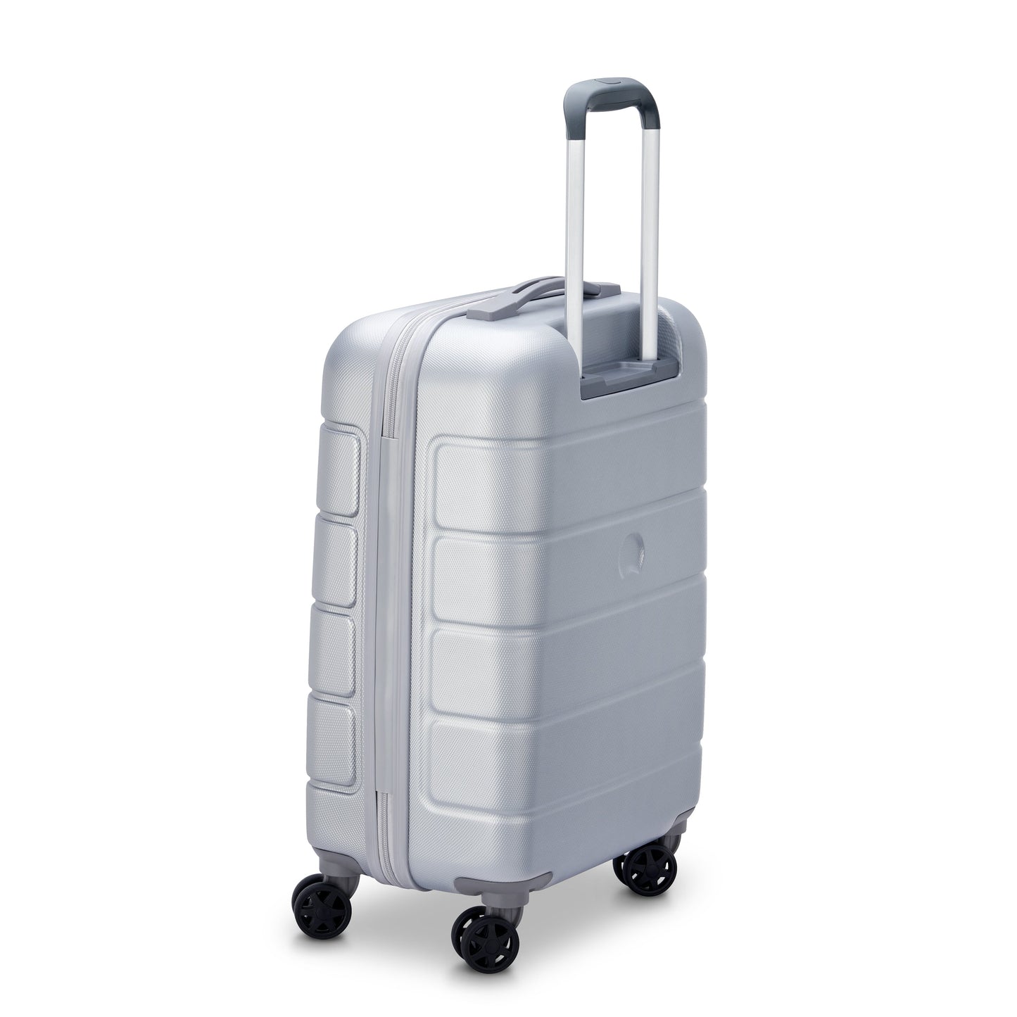 Delsey Paris Lagos 55cm Hardcase Expandable 4 Double Wheel Cabin Luggage Trolley Case Silver - 00387080111W9