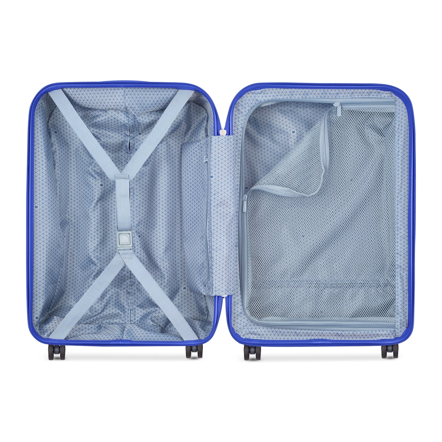 Delsey Paris Lagos 55cm Hardcase Expandable  4 Double Wheel Cabin Luggage Trolley Case Deep Blue - 00387080122W9