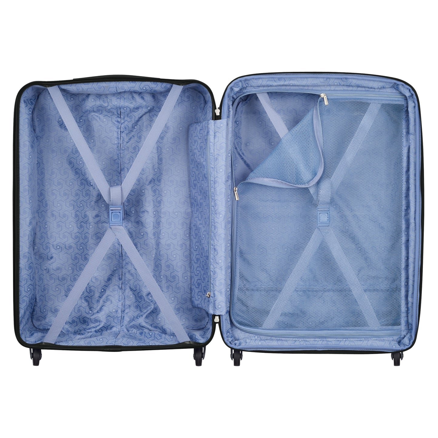 Delsey Lagos 71cm Hardcase Expandable 4 Double Wheel Cabin Luggage Trolley Case Black - 00387082000W9 