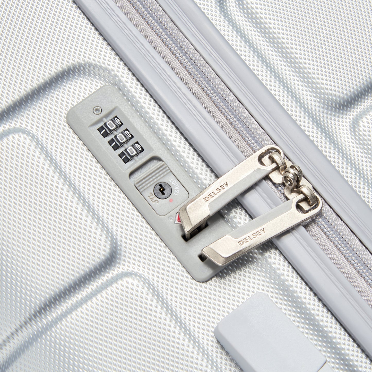 Delsey Paris Lagos 71cm Hardcase Expandable 4 Double Wheel Check-In Luggage Trolley Case Silver - 00387082011W9