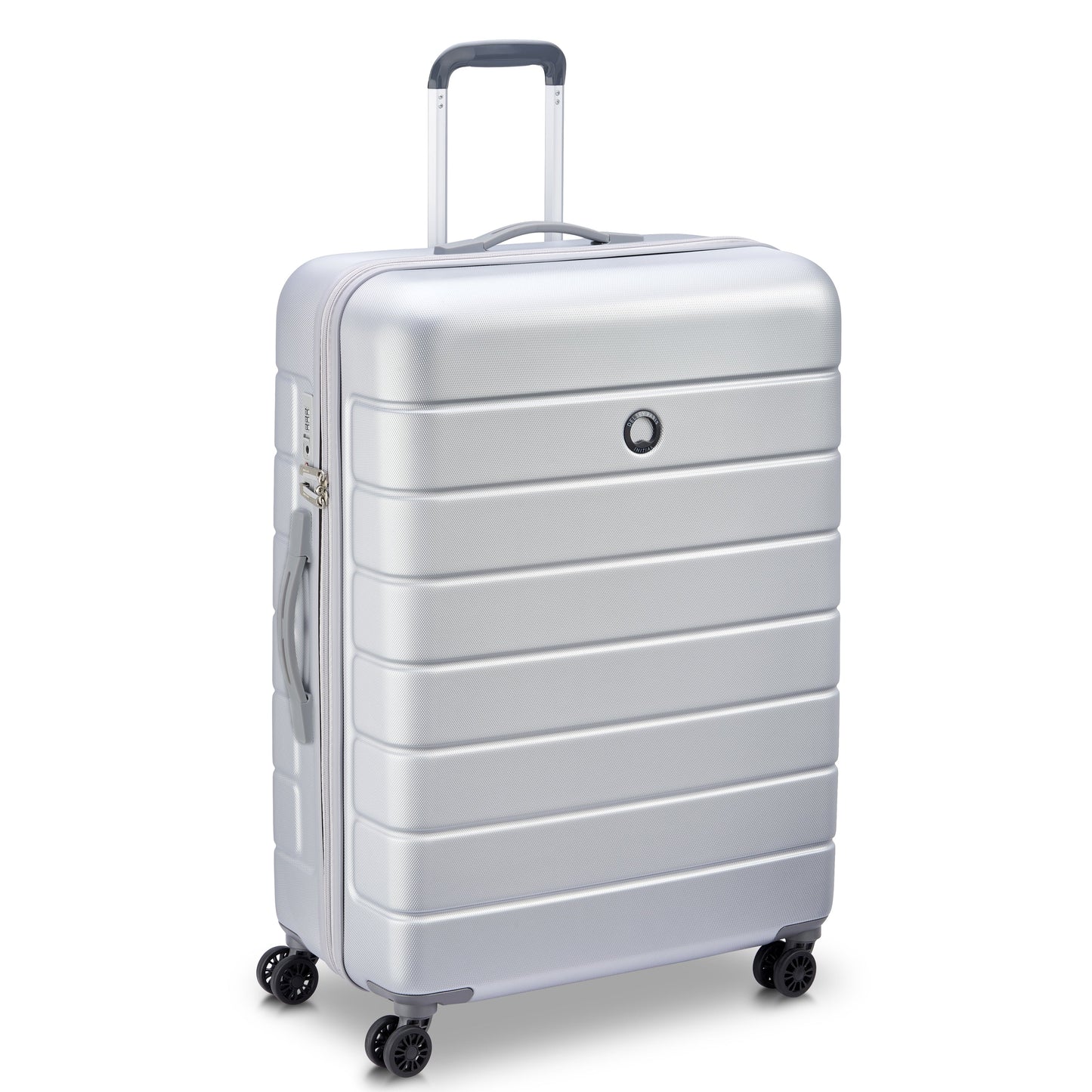 Delsey Paris Lagos 71cm Hardcase Expandable 4 Double Wheel Check-In Luggage Trolley Case Silver - 00387082011W9