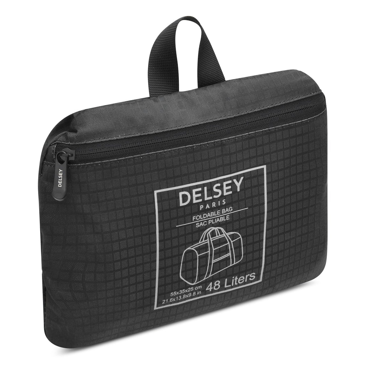 Delsey Paris Nomade 55Cm Foldable Duffle Bag Black