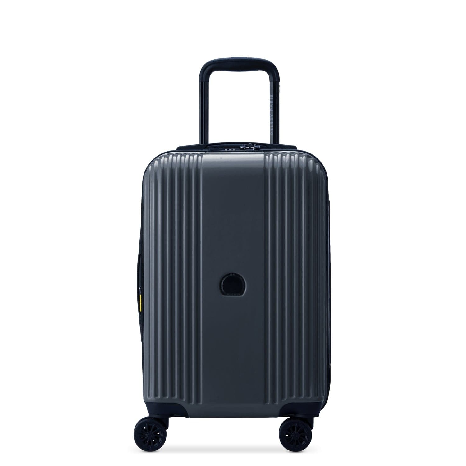 Delsey Ophelie 55cm Hardcase 4 Double Wheel Expandable Cabin Luggage Trolley Glossy Blue - 00389380162ME