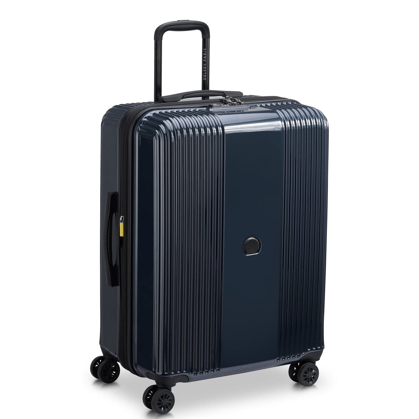 Delsey Paris Ophelie 70Cm Hardcase 4 Double Wheel Expandable Check-In Luggage Trolley Glossy Blue - 00389381962Me