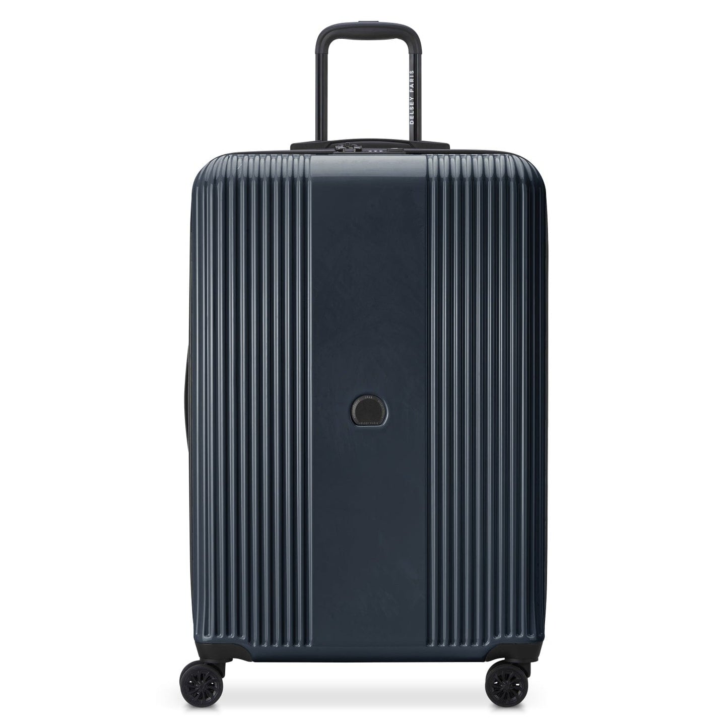 Delsey Ophelie 82cm Hardcase 4 Double Wheel Expandable Check-In Luggage Trolley Glossy Blue - 00389383162ME