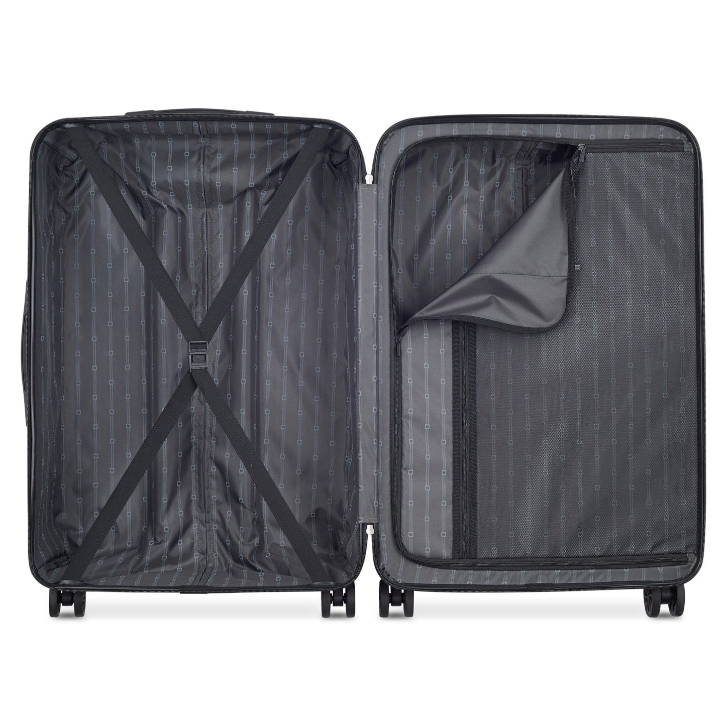 Delsey Paris Ophelie 82Cm Hardcase 4 Double Wheel Expandable Check-In Luggage Trolley Glossy Blue - 00389383162Me