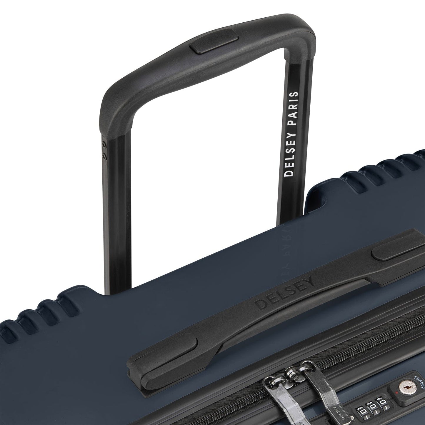 Delsey Paris Ophelie 82Cm Hardcase 4 Double Wheel Expandable Check-In Luggage Trolley Glossy Blue - 00389383162Me