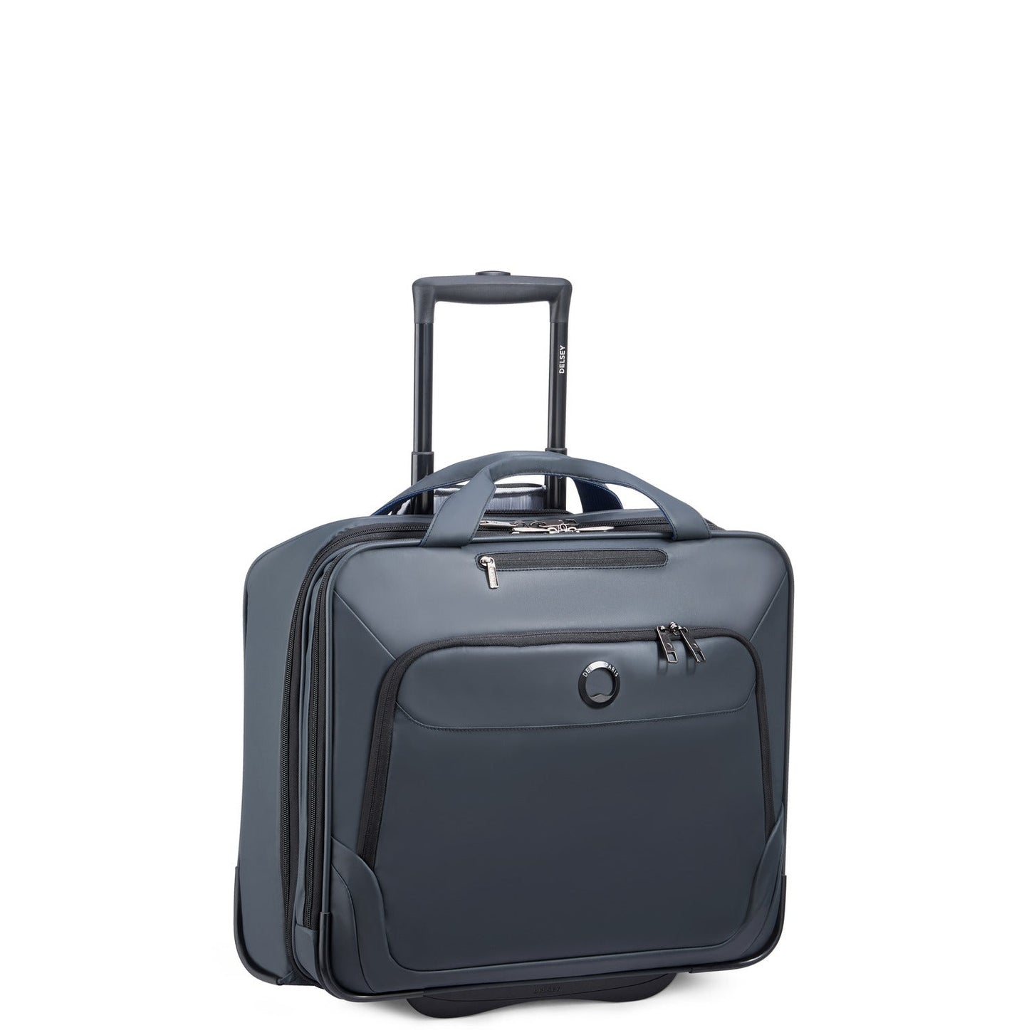 Delsey Paris Parvis+ Water Resist 2 Wheel Trolley Briefcase 17.3 inch Grey - 394445911