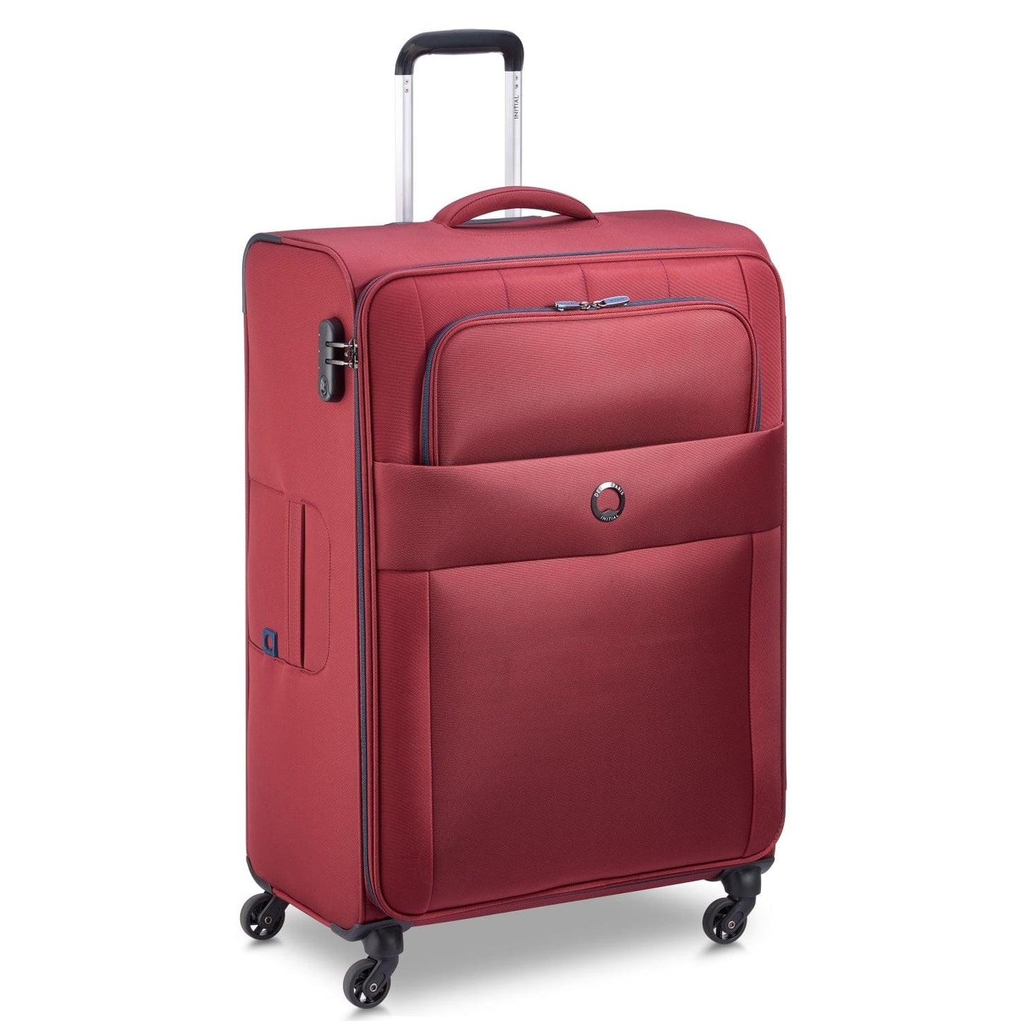 Delsey Cuzco 78cm Softcase 4 Wheel Check-In Luggage Trolley Case Red - 00390682104