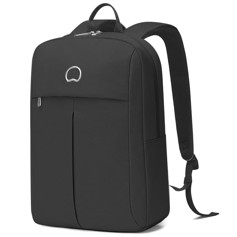 Delsey Paris Lagos 2Piece SET 55+76cm Hardcase 4 Double Wheel Cabin & Check-In Luggage Trolley Black + FREE Delsey Paris Agreable Backpack