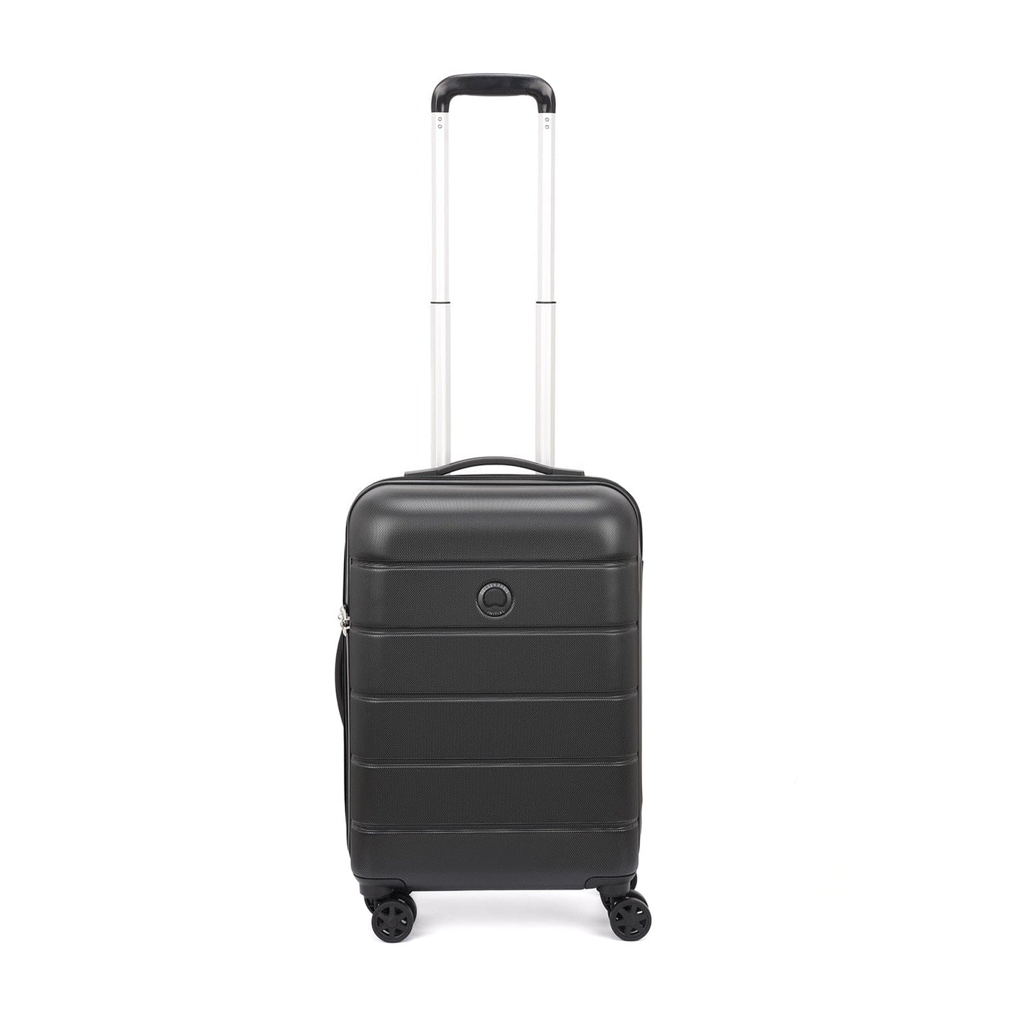 Delsey Paris Lagos 2Piece SET 55+76cm Hardcase 4 Double Wheel Cabin & Check-In Luggage Trolley Black + FREE Delsey Paris Agreable Backpack