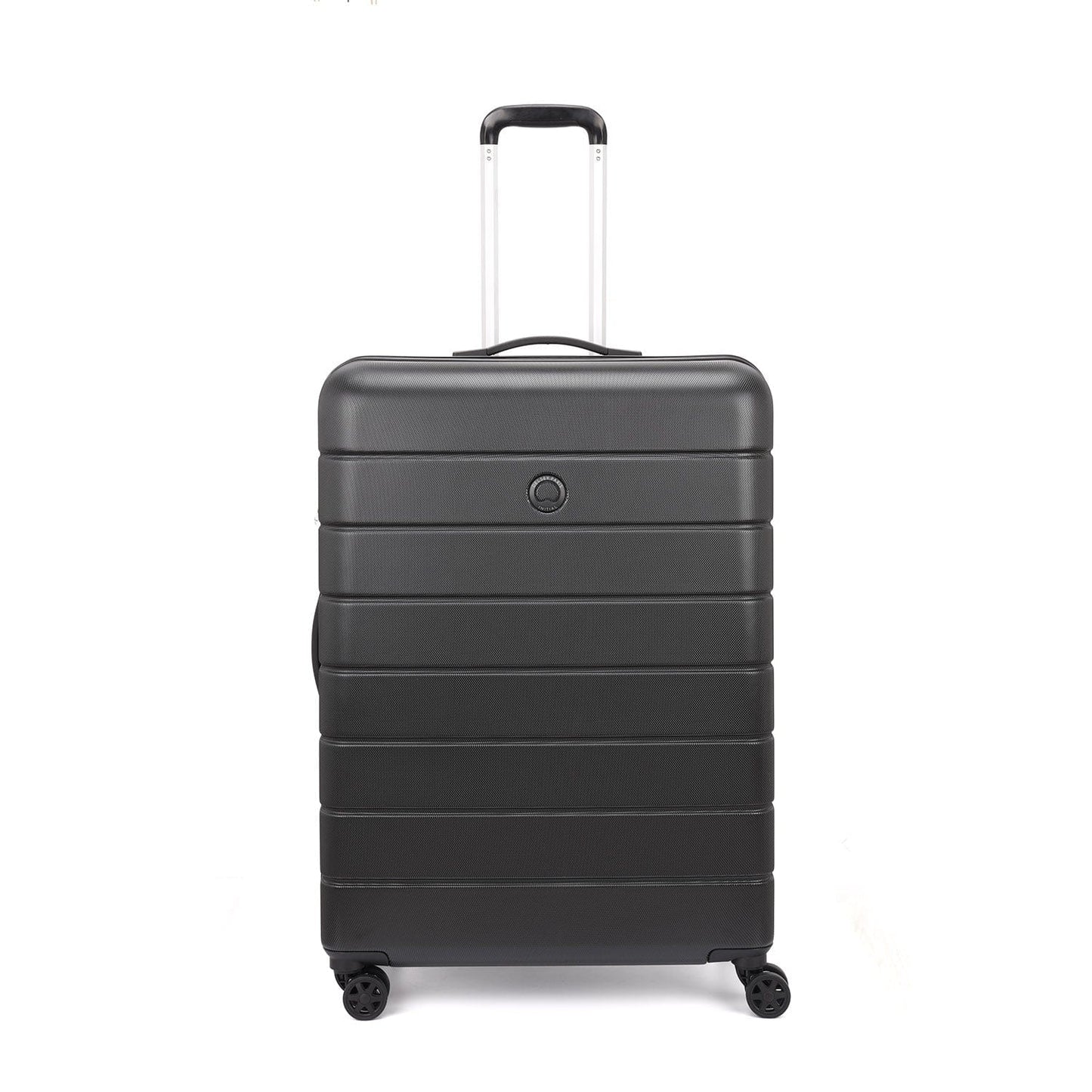 Delsey Paris Lagos 2Piece SET 55+76cm Hardcase 4 Double Wheel Cabin & Check-In Luggage Trolley Black + FREE Delsey Paris Agreable Backpack