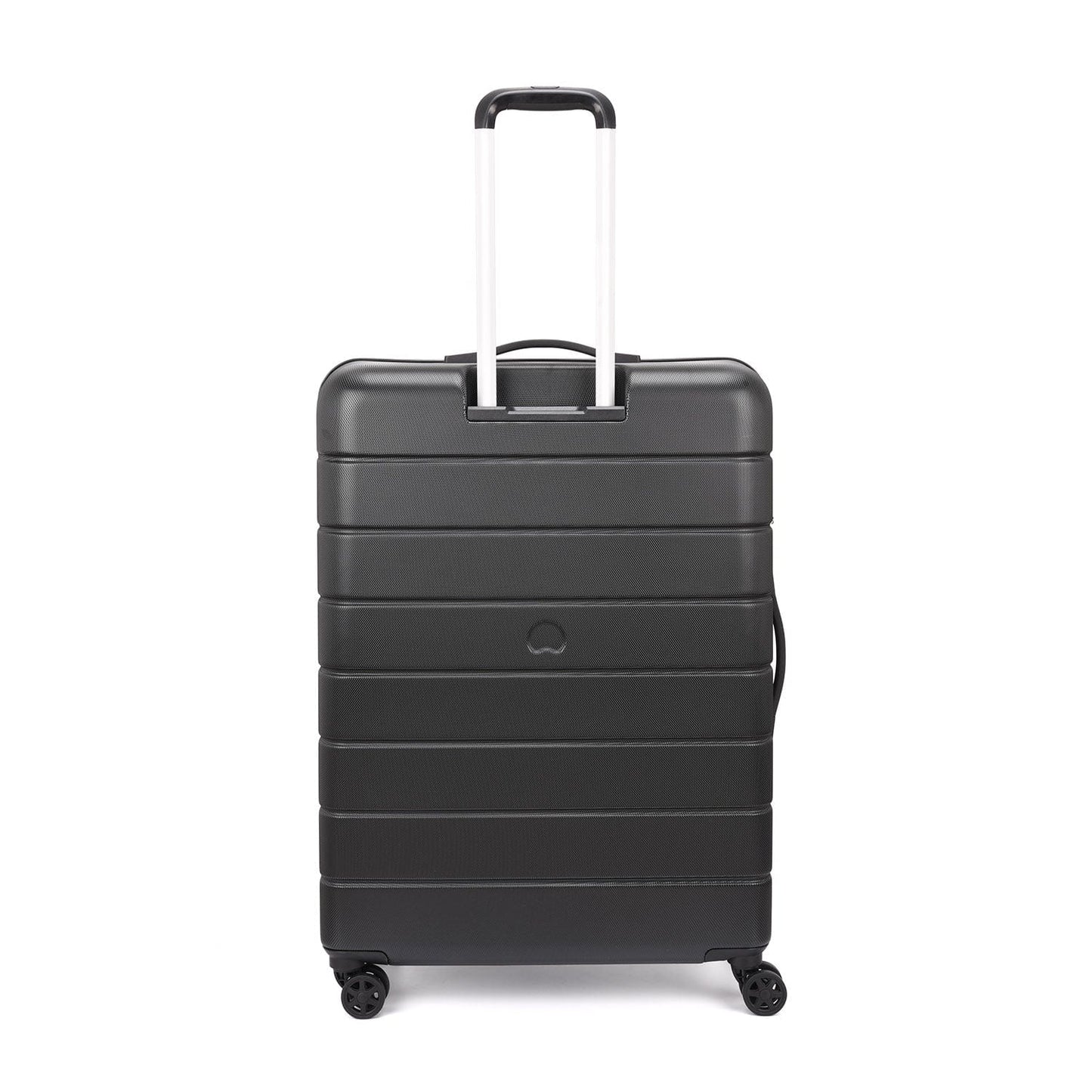 Delsey Paris Lagos 2Piece SET 55+76cm Hardcase 4 Double Wheel Cabin & Check-In Luggage Trolley Black + FREE Delsey Paris Agreable Backpack