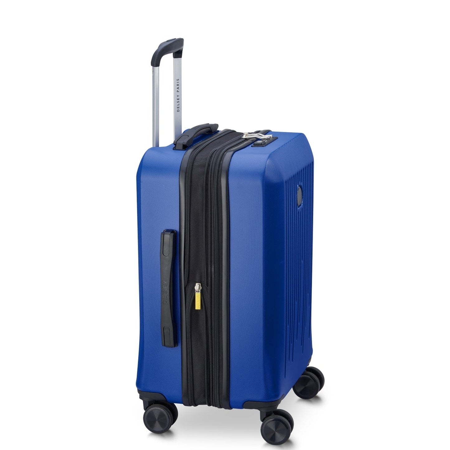 Delsey Paris Christine 55+70+82cm Hardcase 4 Double Wheel Expandable Cabin & Check-In Luggage Trolley Set Klein Blue + FREE Delsey Paris Agreable Backpack