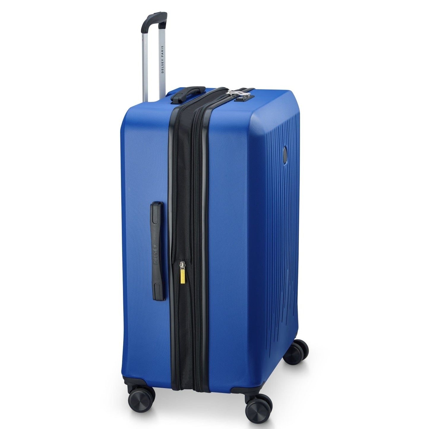 Delsey Paris Christine 55+70+82cm Hardcase 4 Double Wheel Expandable Cabin & Check-In Luggage Trolley Set Klein Blue + FREE Delsey Paris Agreable Backpack