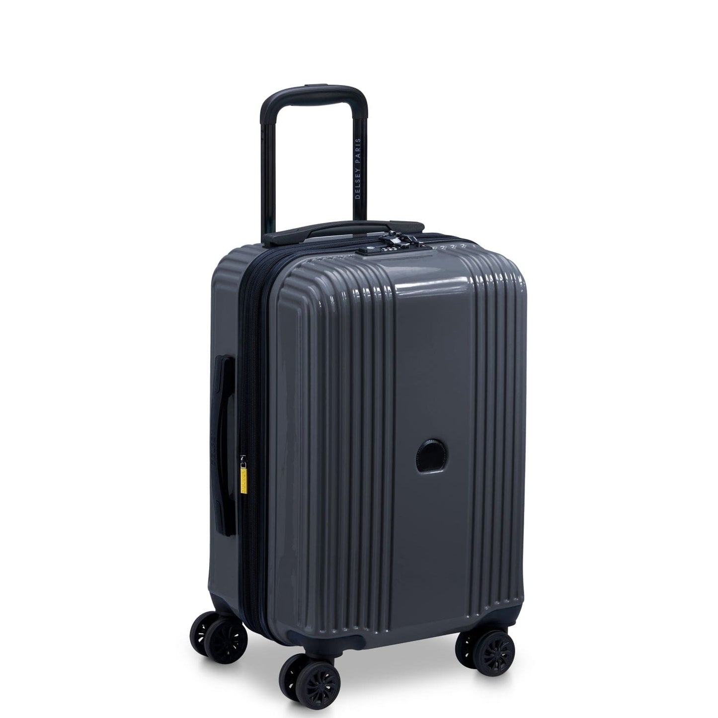 Delsey Paris Ophelie 55+70+82cm Hardcase 4 Double Wheel Expandable Cabin & Check-In Luggage Trolley Set Ink Blue + FREE Delsey Paris Agreable Backpack