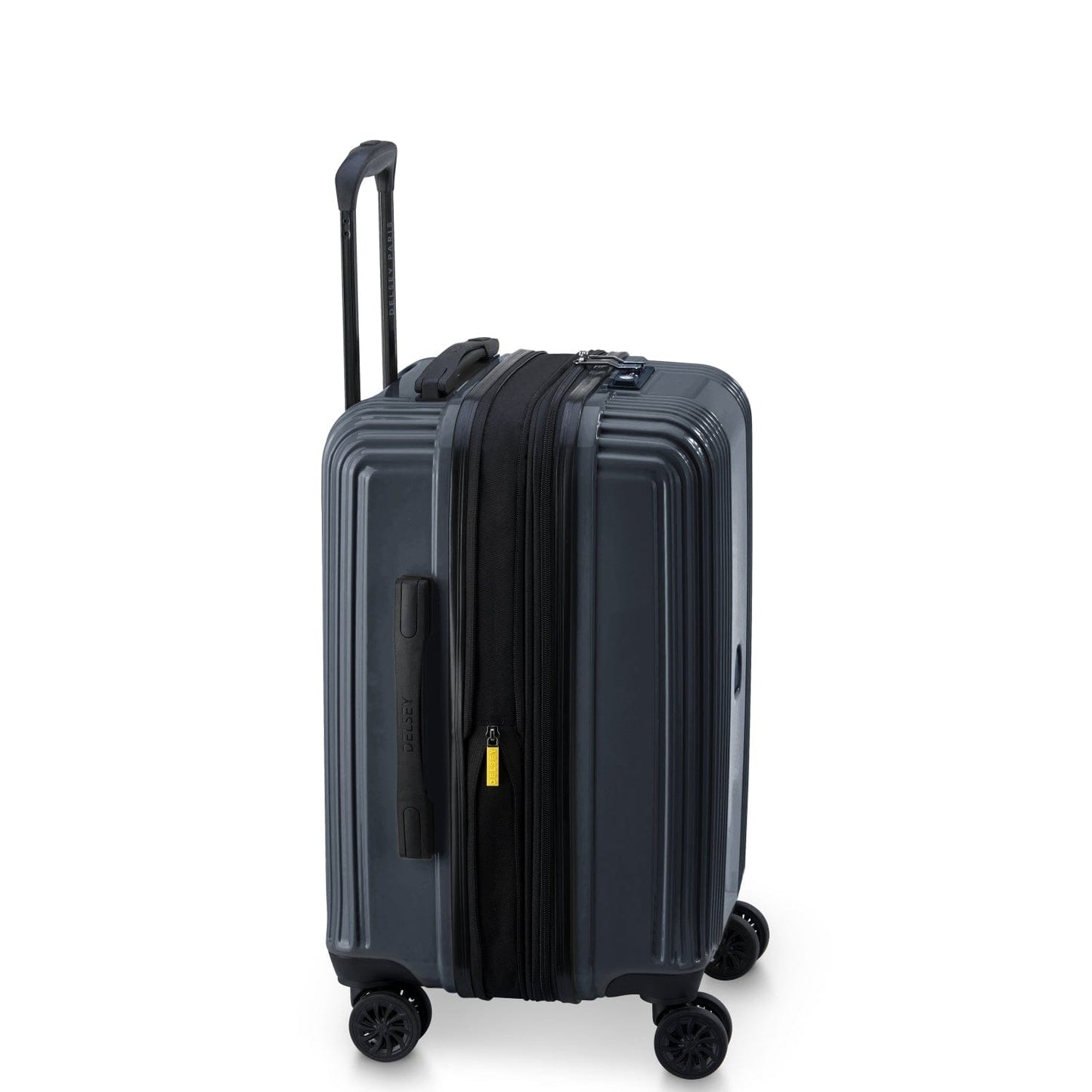Delsey Paris Ophelie 55+70+82cm Hardcase 4 Double Wheel Expandable Cabin & Check-In Luggage Trolley Set Ink Blue + FREE Delsey Paris Agreable Backpack