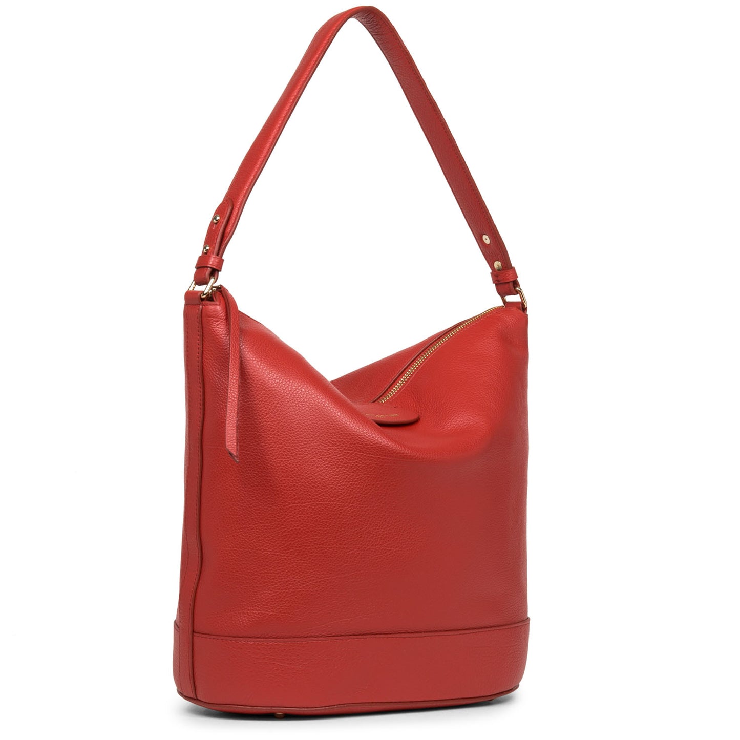 Lancaster Dune Bucket Bag Rouge