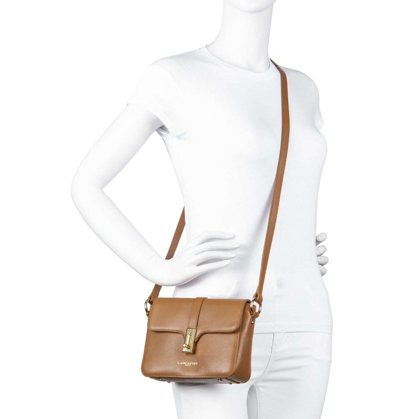 Lancaster Milano Small Crossbody Bag Camel
