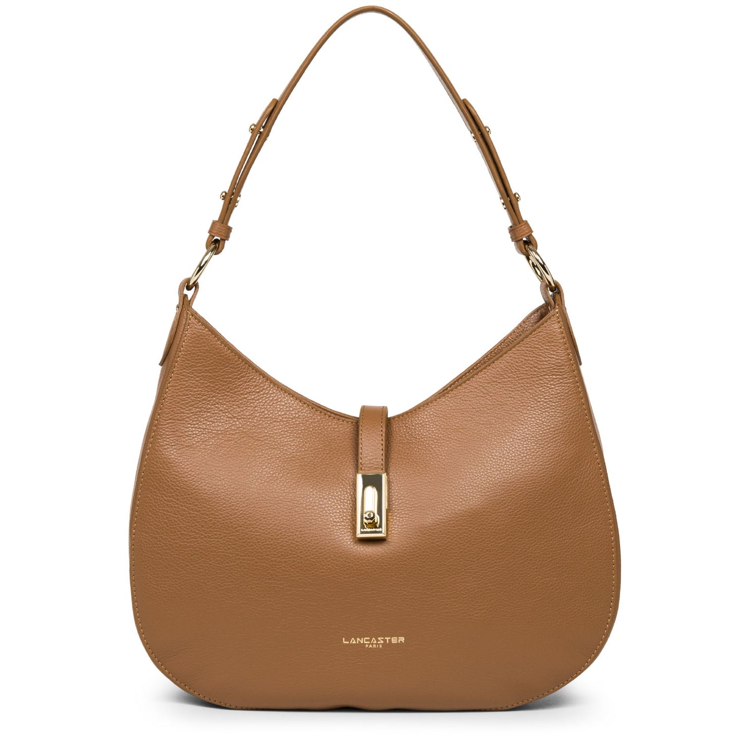 LANCASTER MILANO LARGE SHOULDER BAG CAMEL
